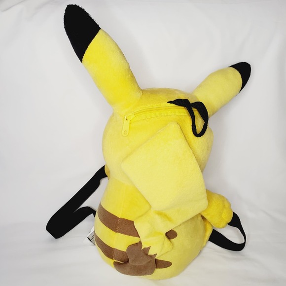 LNew-Pikachu Pokemon Piggyback Backpack w/ 2 Fashion Pins 2016 Adjustable Straps - Picture 4 of 11